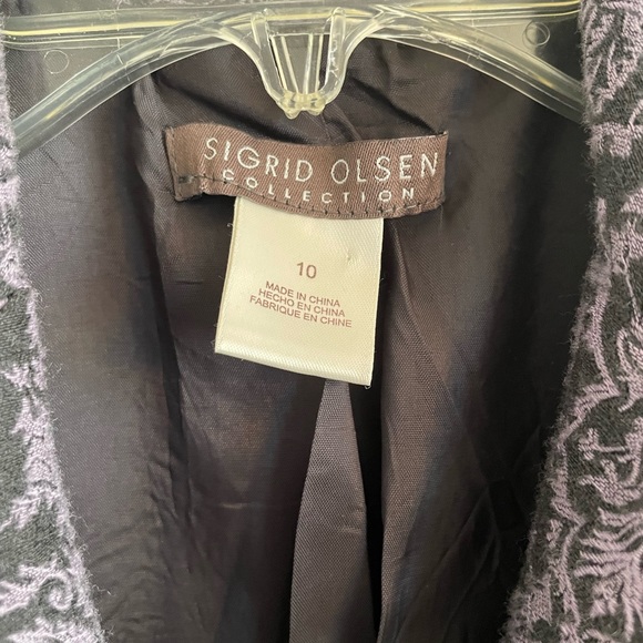 Vintage Sigrid Olsen Collection Purple Jacket size 10 - Picture 2 of 5